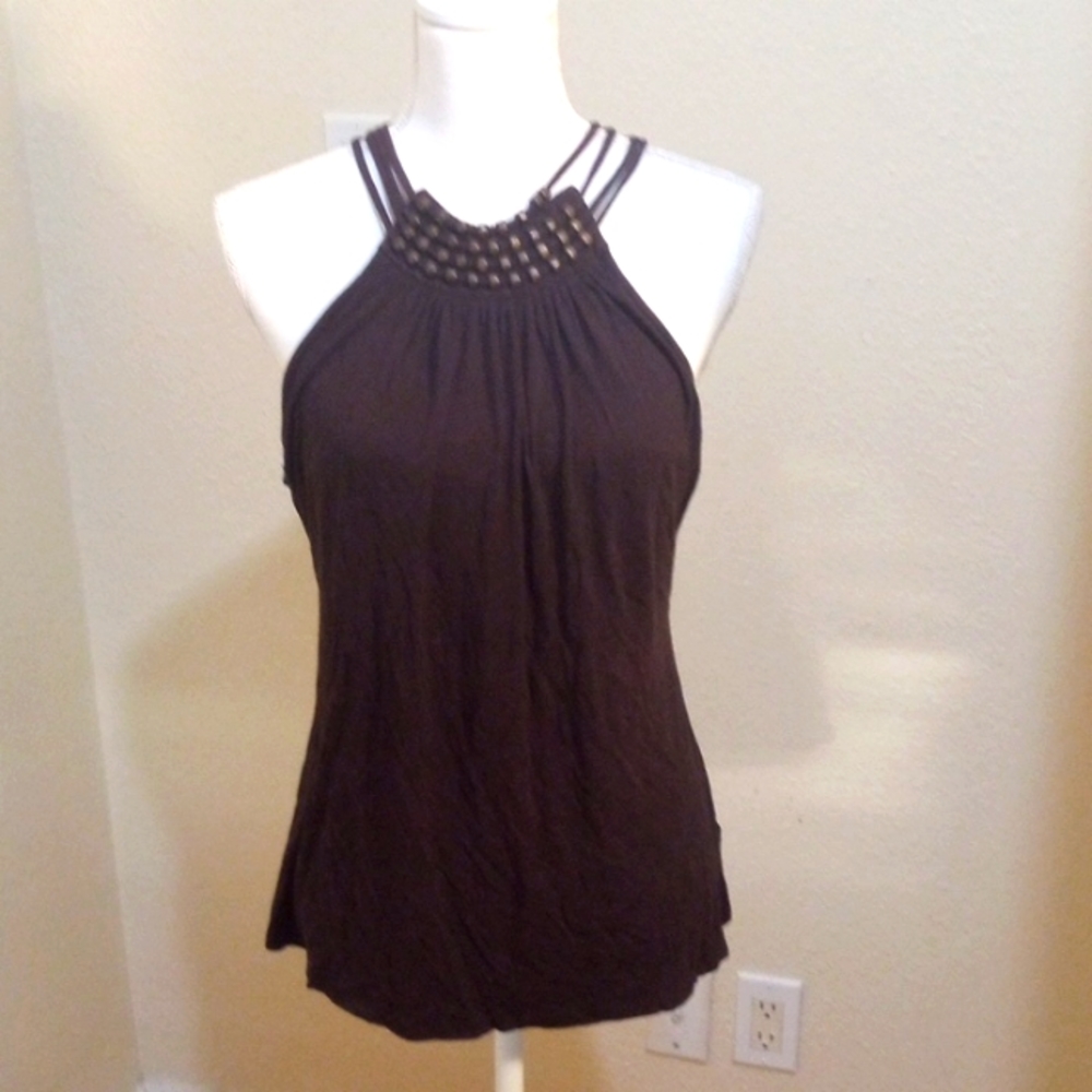 Brown Michael Kors tank top with beads